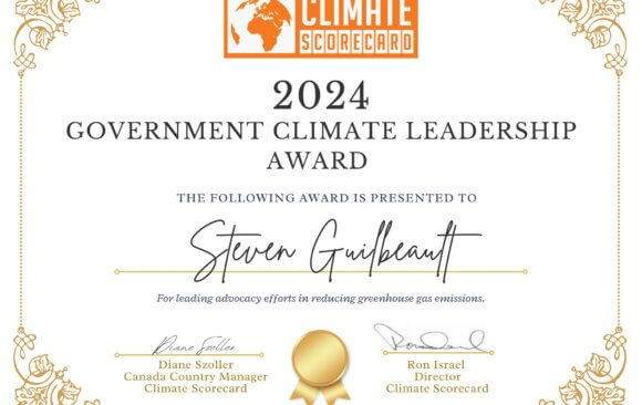 Canada 2024 Climate Scorecard Award: Honourable Steven Guilbeault