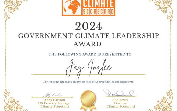 US 2024 Climate Scorecard Award: Jay Inslee